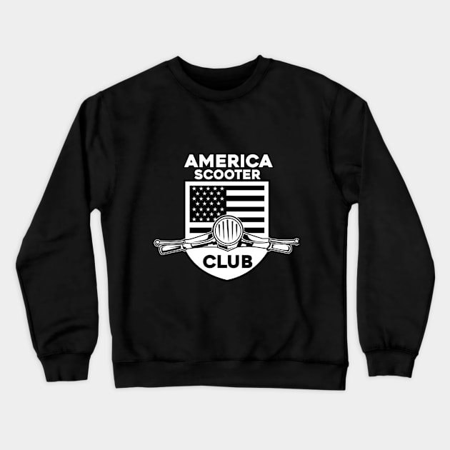 AMERICA SCOOTER CLUB Crewneck Sweatshirt by beanbeardy